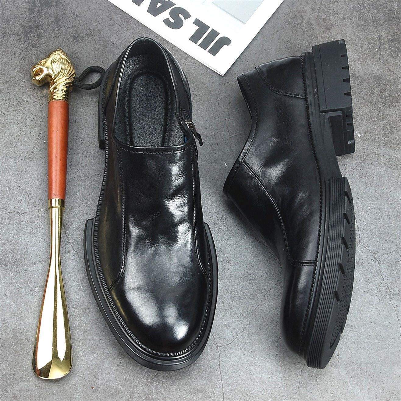 Men's Height Increasing Formal Soft Bottom Trendy Men's Shoes