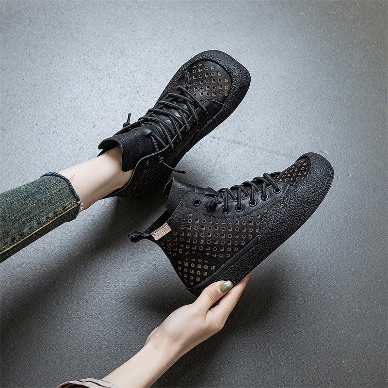 Women's Square Toe Flat Bottom Retro Easy Women's Shoes