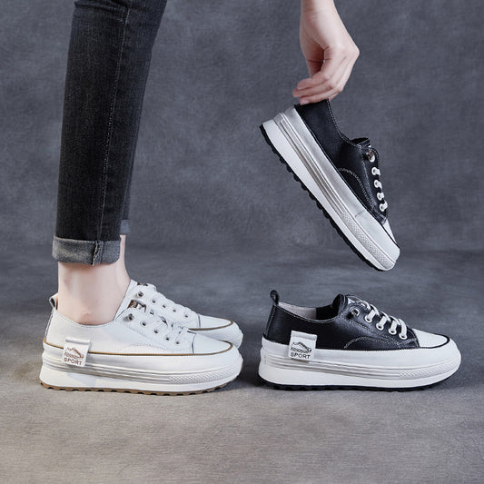 Women's White Raise The Bottom Muffin Biscuit Casual Shoes