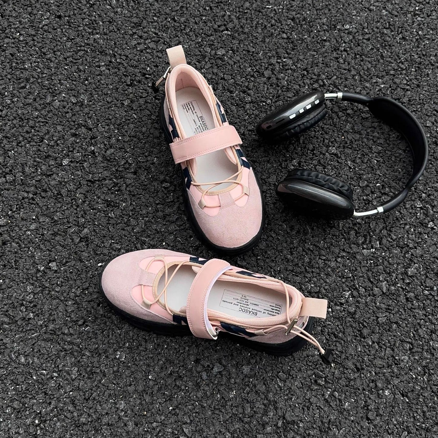 Women's Style Niche Dad Vintage Mary Jane Velcro Sneakers