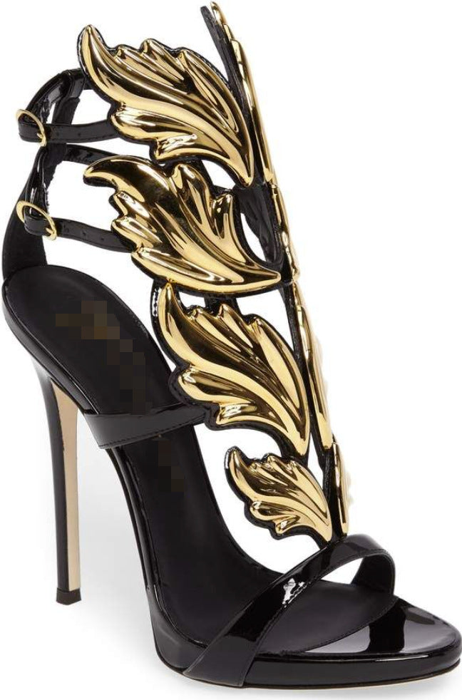 New Women's Runway Leaves Summer Roman Women's Fashion Shoes
