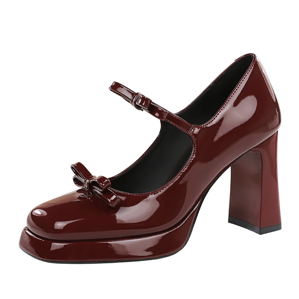 Super High Not Tired Feet Bow Buckle Women's Fashion Shoes