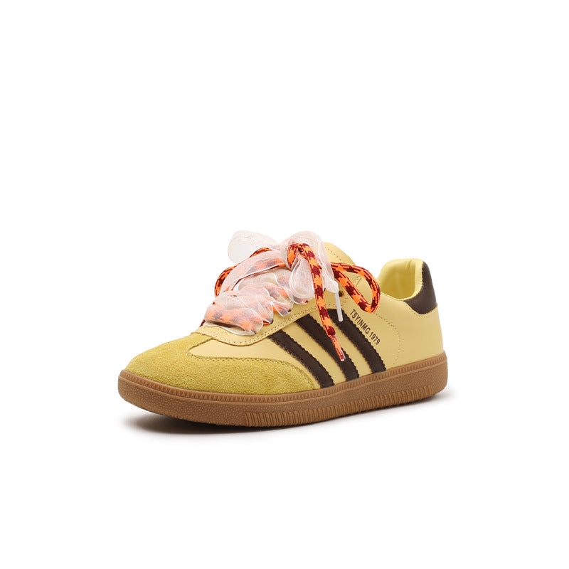 Women's Lace Genuine German Training For Spring Soft Bottom Casual Shoes