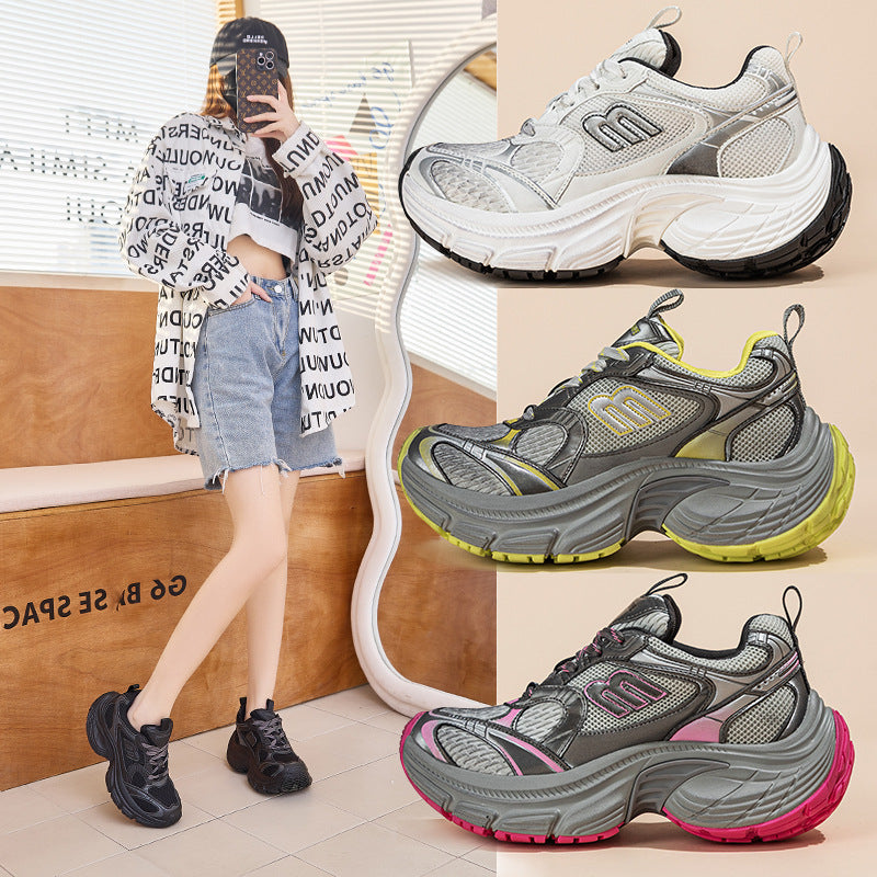 Women's Th Generation Dad Breathable Platform Height Increasing Sneakers