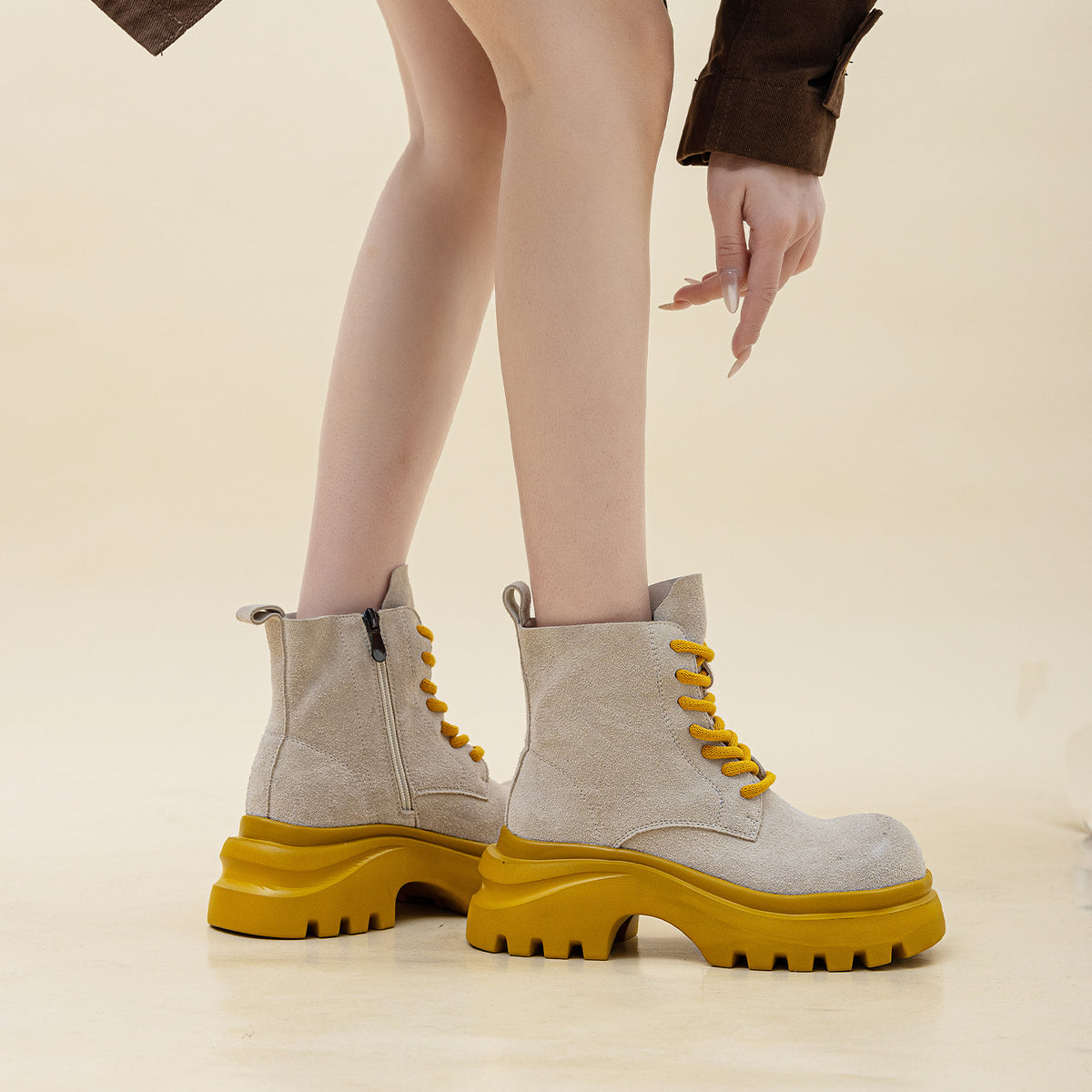 First Layer Cowhide Martin Female Thick Bottom Super Women's Leather Boots