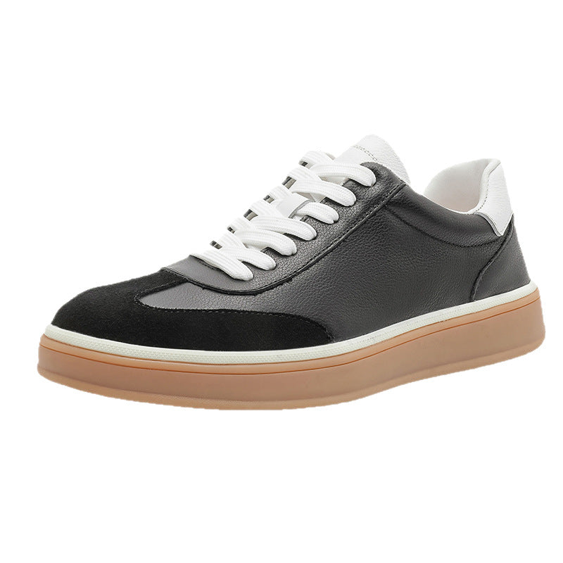 Men's First Layer Cowhide Simplicity Light Cow Suede Genuine Men's Casual Shoes