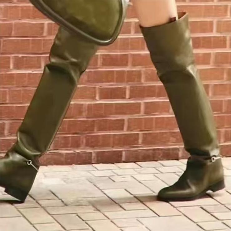 Elegant Comfortable Big Tube Circumference Yards Boots