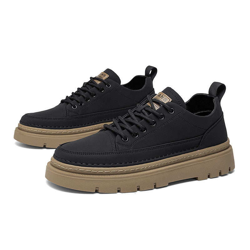 Men's Fashion Platform Comfortable Green British Trendy Sneakers