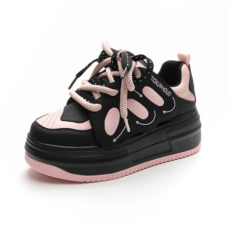 Women's Inner Height Increasing Board Bread Korean Sneakers