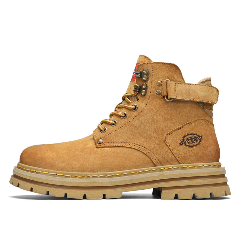 Men's Trendy Retro Mountaineering Plus Size Brown Boots