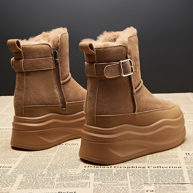 Women's Winter Plus Veet Thick Cotton Height Snow Boots