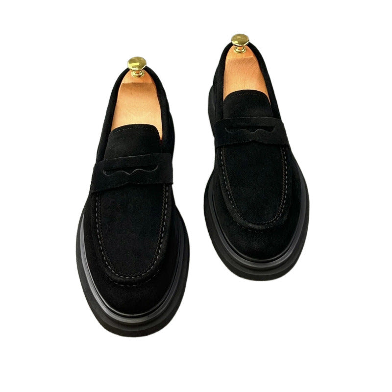 Men's European Goods Fashion Leisure Slip-on Suede Leather Shoes
