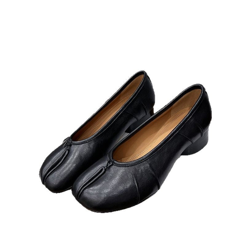 Women's High Version Mid Full Trotter Ballet Heels