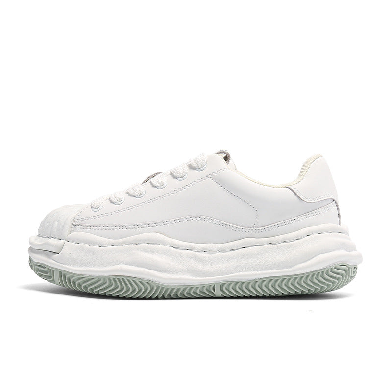 Design Embroidery Shell Toe Dissoed Thick-soled Easy Sneakers