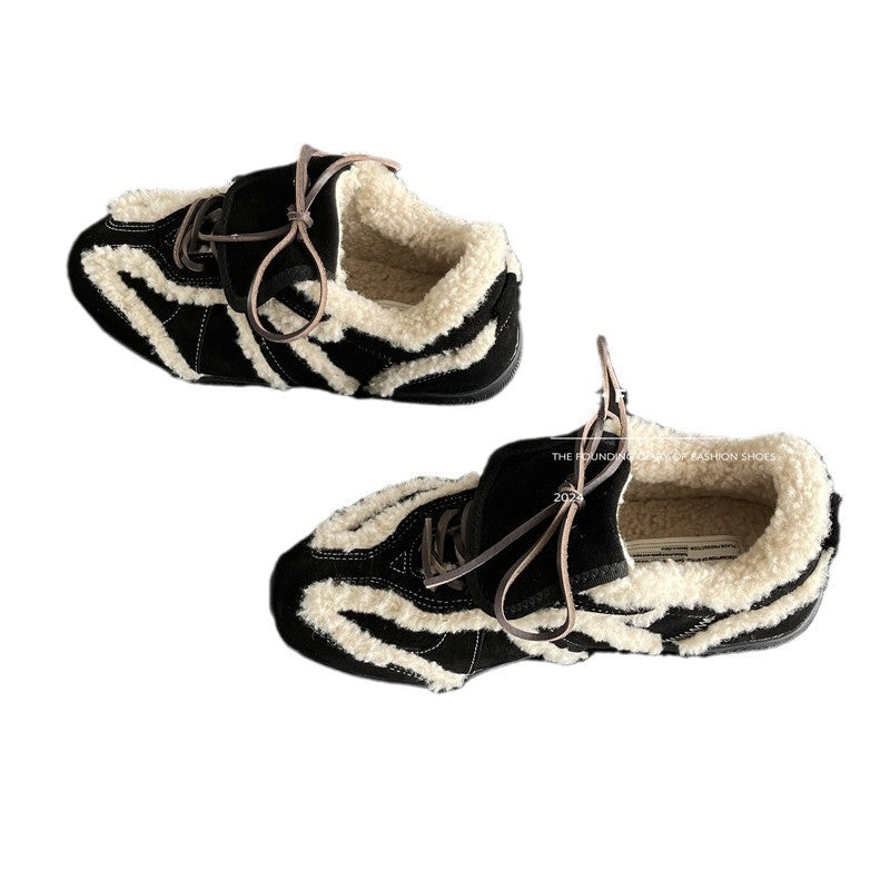 Women's & Men's Korean Style Fringe Fluffy With Veet Casual Shoes