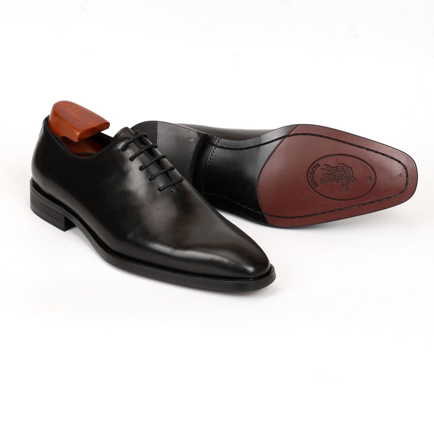 Men's Wedding First Layer Cowhide Carved Gentleman British Men's Business Leather Shoes