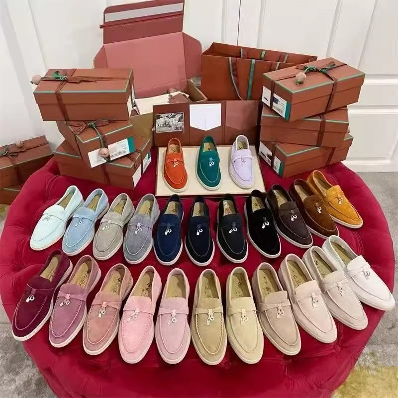 Women's Genuine Flat Bottom England Style Comfortable Women's Casual Shoes