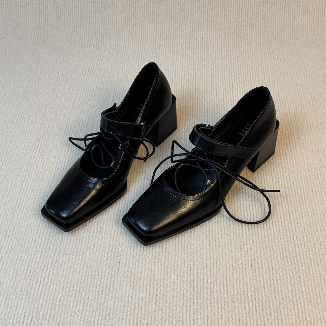 Women's Jane Chunky Square Toe High Commute Women's Fashion Shoes