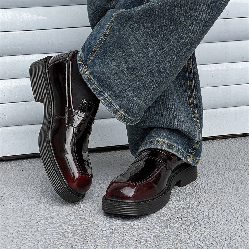 Men's Penny Business Formal Wear Square Toe Men's Casual Shoes