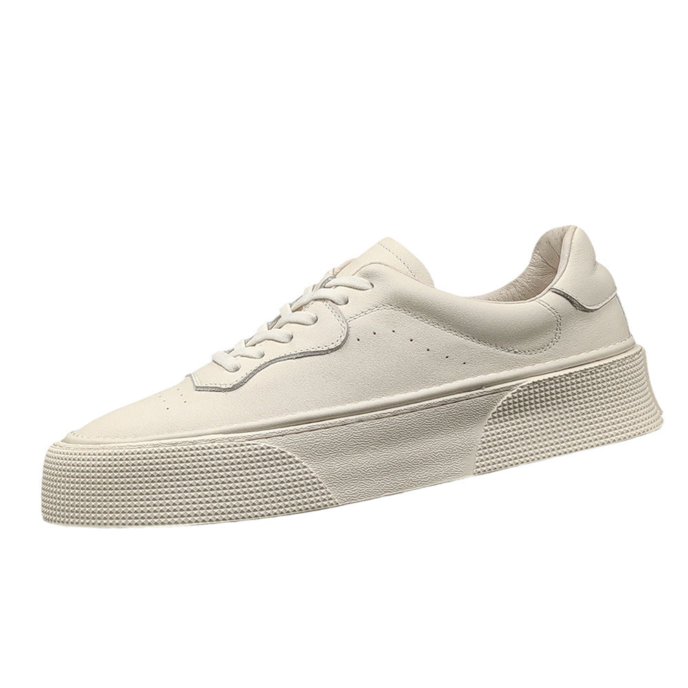 Men's Trendy White Light Luxury Niche Fashion Men's Board Shoes