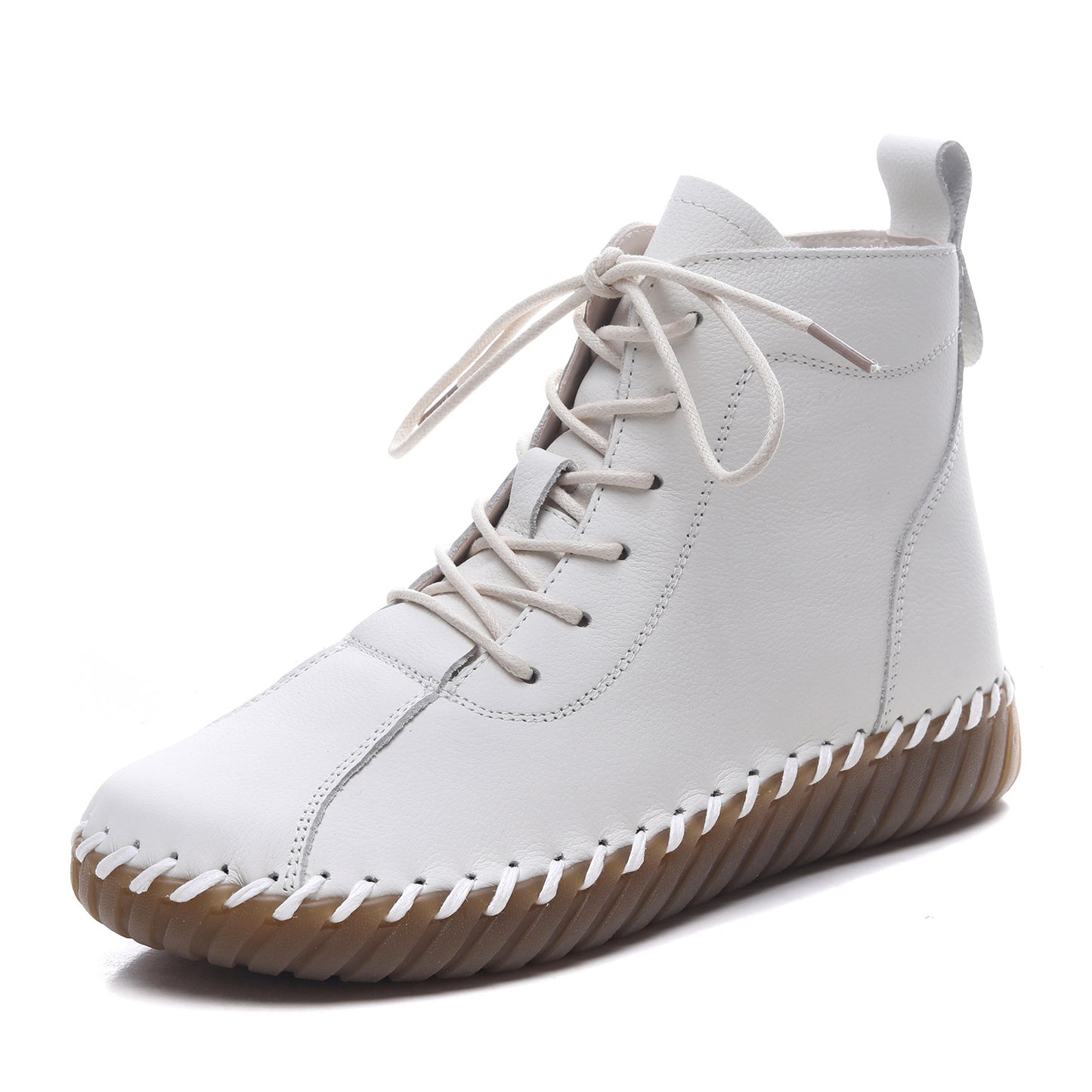 Ankle First Layer Cowhide Mother Beef Tendon Soft Bottom Women's Leather Boots