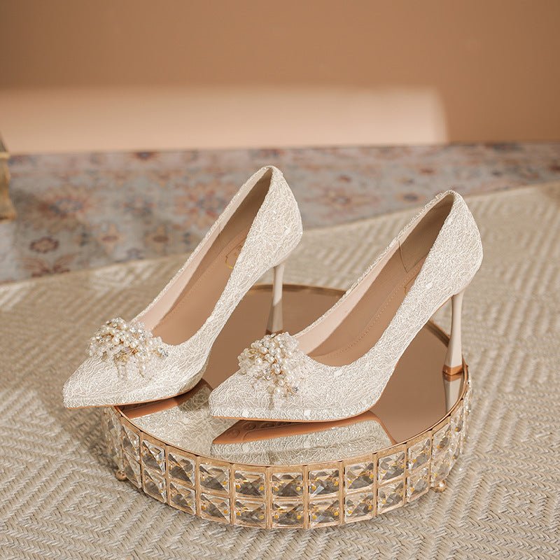 Women's Main Dress Two-way Low-cut Stiletto Not Women's Shoes