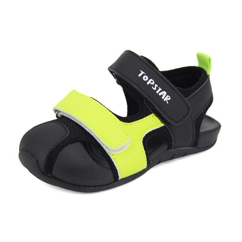 Children's Toe Box Soft Bottom Upstream Korean Style Sandals