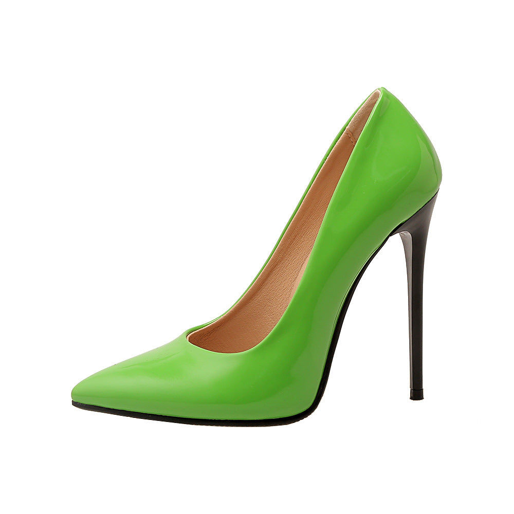 Women's Autumn Stiletto Patent Pumps Plus Size Large Women's Shoes