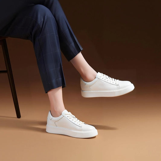 Men's Lei Jun Platform White Business Men's Shoes
