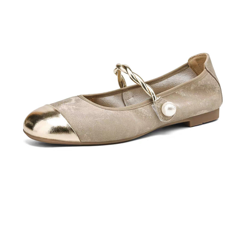 Women's Sheepskin Version Pumps Spring Chinese French Mary Women's Shoes