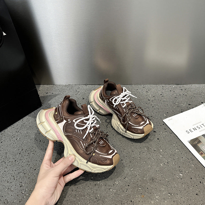 Women's Dad Thick-soled Retro Dirty Fashion For Women's Sports Shoes