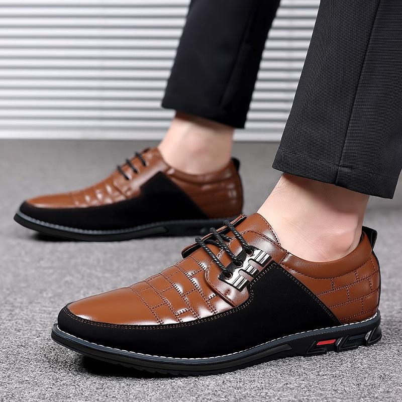 Men's Round Toe Pumps Front Flat Leisure Casual Shoes