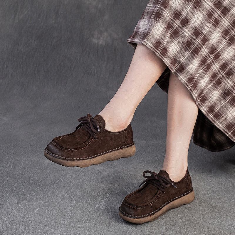 Women's Comfortable Versatile Single-layer Commuter Retro Style Men's Shoes