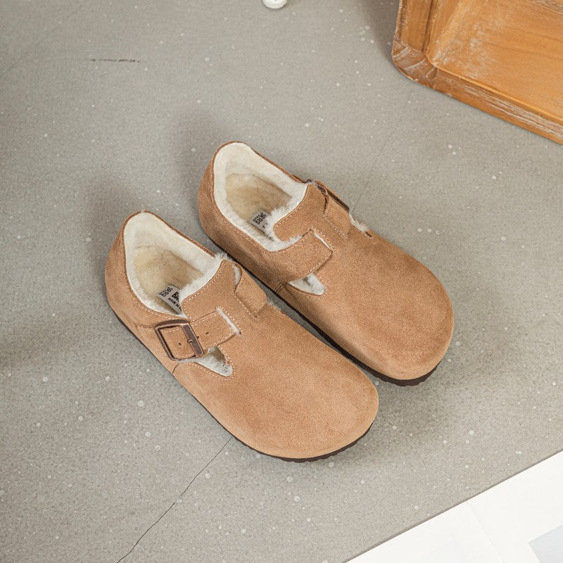 Female Fleece Lined Comfortable Slip-on All Casual Shoes