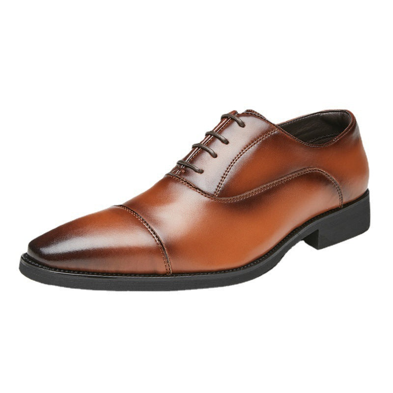 Men's Insole Formal Wear Soft Bottom Oxford Pointed Leather Shoes