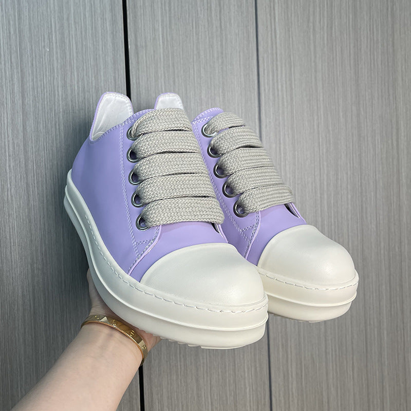 Men's Thick Shoelace Breathable Sole Height Increasing Men's Board Shoes