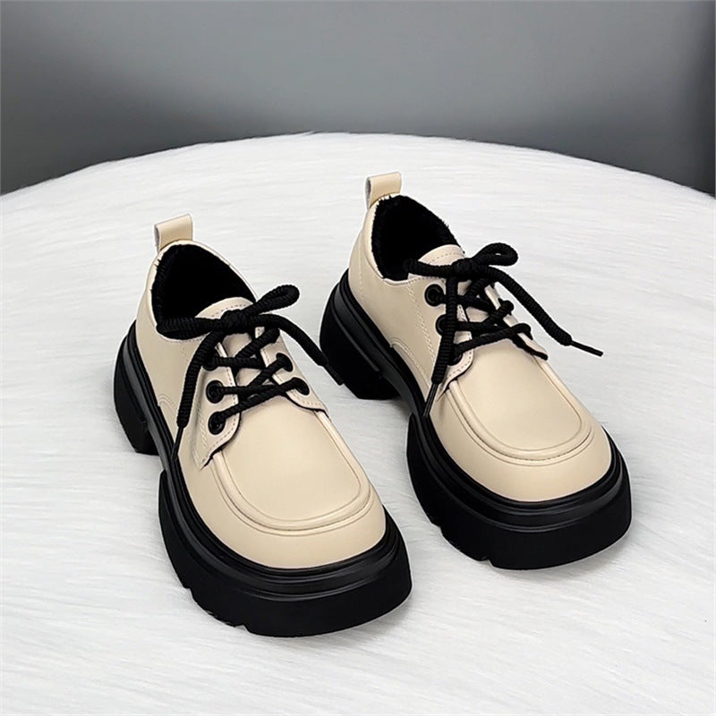Women's Genuine Platform British Style College Small Women's Fashion Shoes