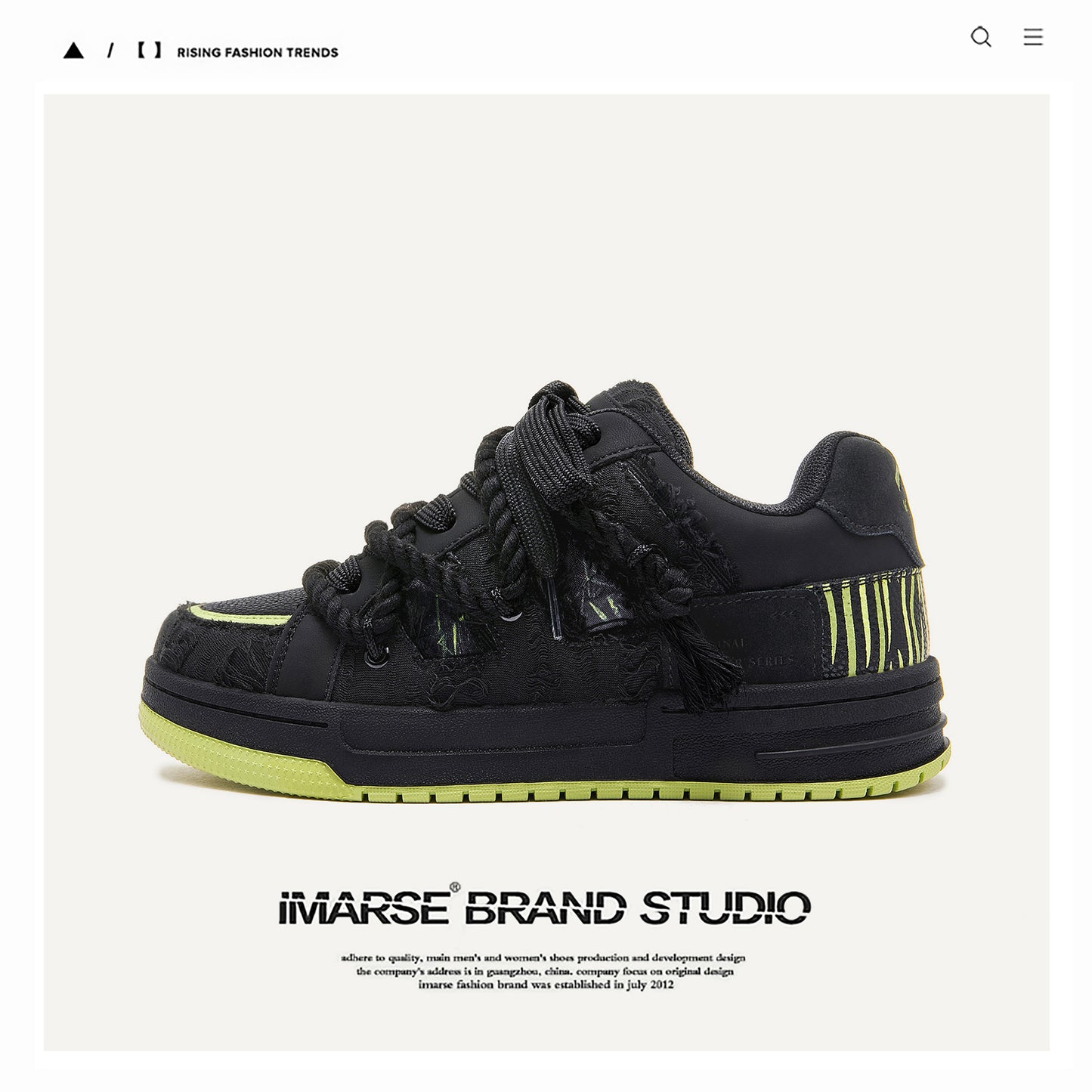 Women's & Men's Destruction Series American Street Black Couple Bread Men's Shoes