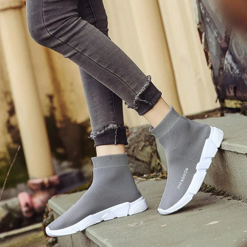 Women's Sock Fleece-lined Trendy Not Tired Casual Shoes