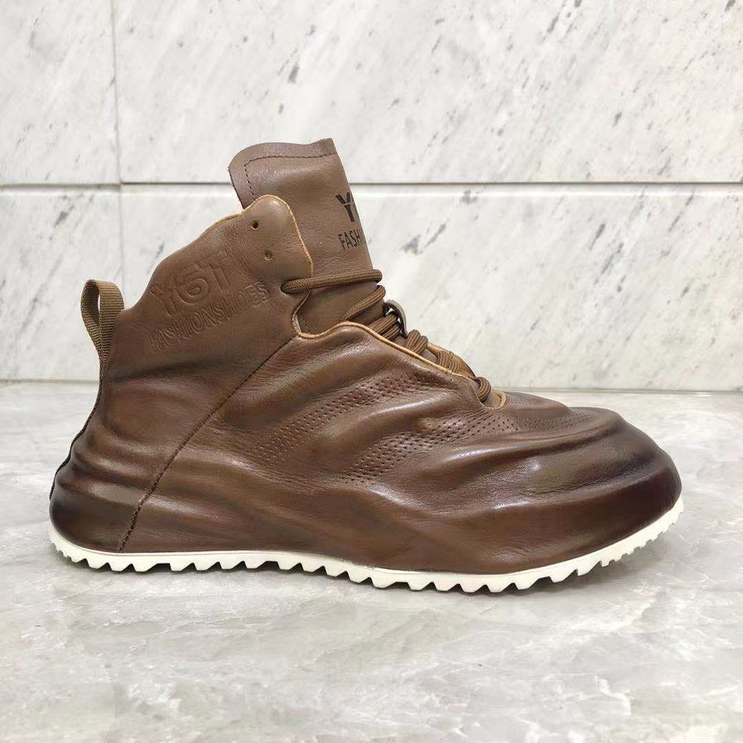 Men's Genuine Bag Bottom Inner Height Increasing Sneakers