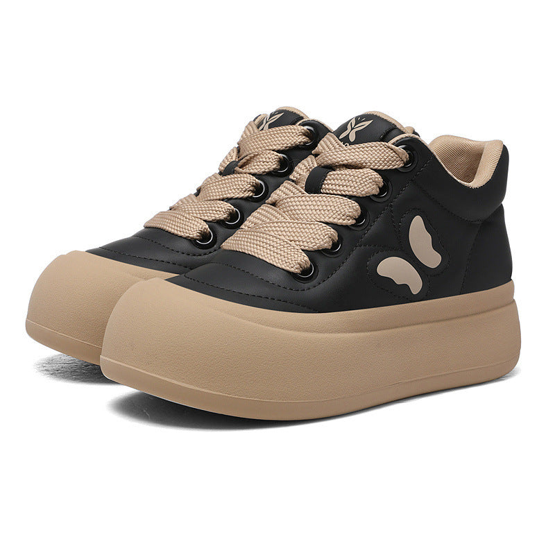 Women's Bread Fashionable Platform Hight Increasing Board Sneakers