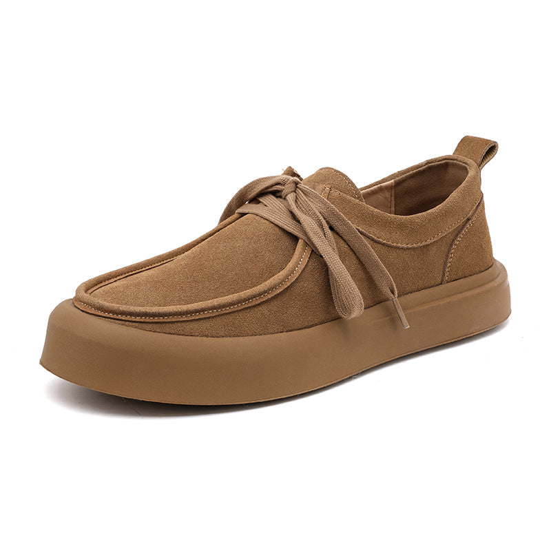 Cool Men's Fashion Suede Spring Green Sneakers
