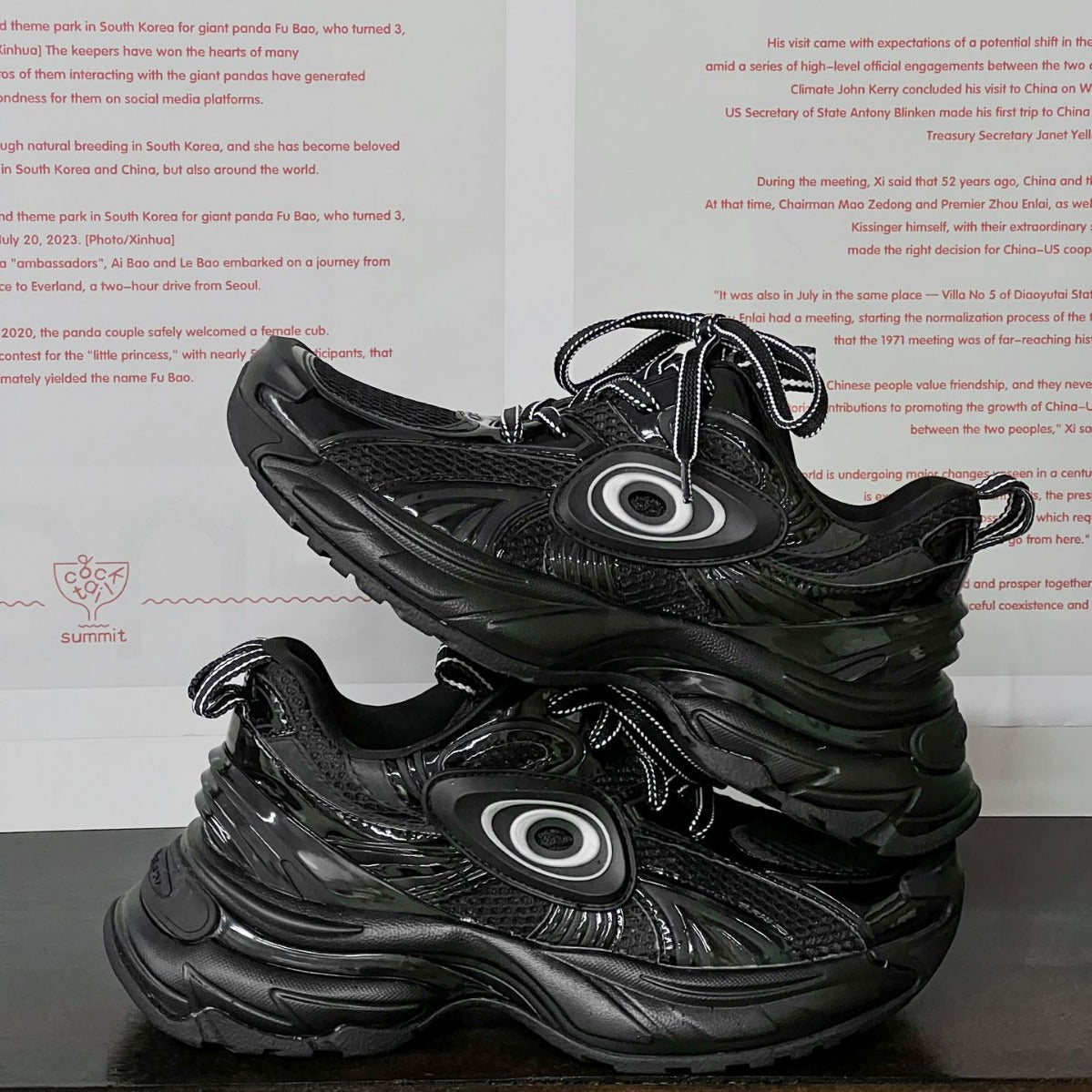 Turbine Running Retro Millennium Style National Fashion Dad Couple Women's Sports Shoes