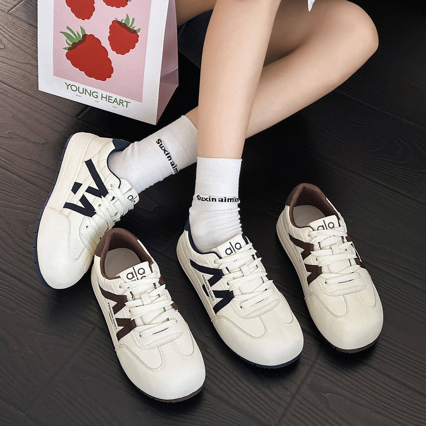 Women's Platform Genuine Fashionable White Autumn Lightweight Women's Casual Shoes