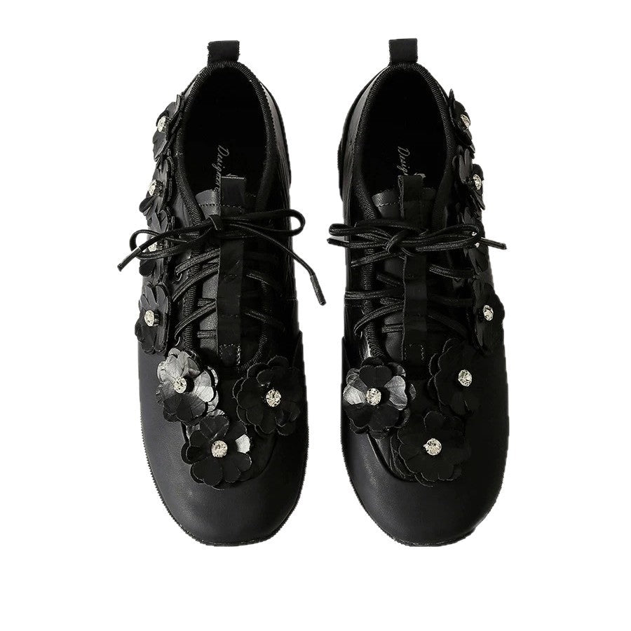 Women's Niche Floral German Training Sports Style Leisure Women's Casual Shoes