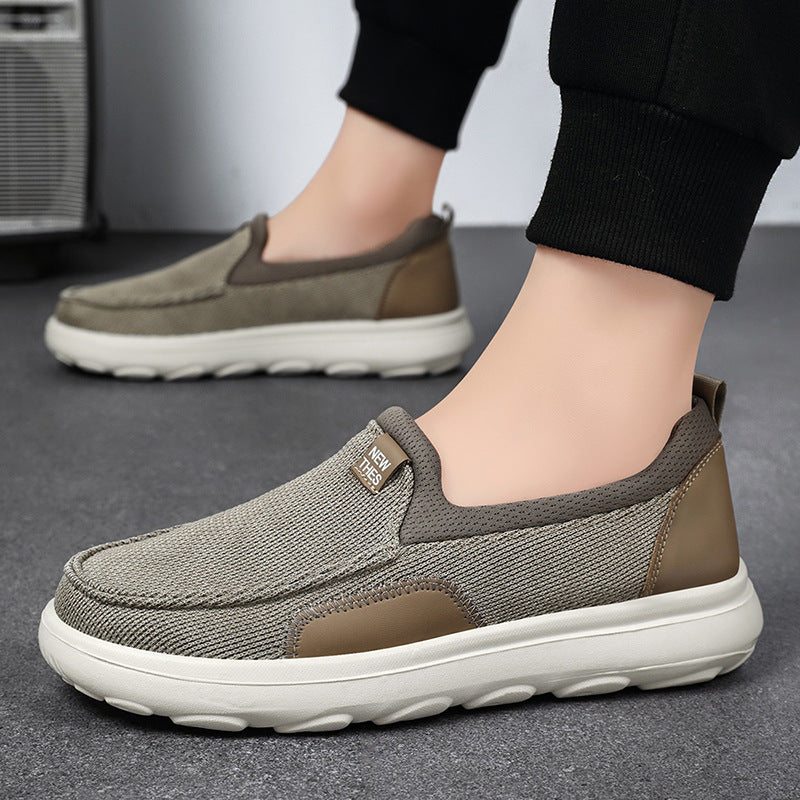 Men's Live Broadcast Fashion Dad Slip-on Old Men's Shoes