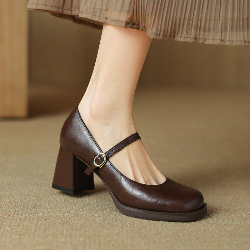 Women's Toe Pumps Solid Color Platform High Large Women's Fashion Shoes