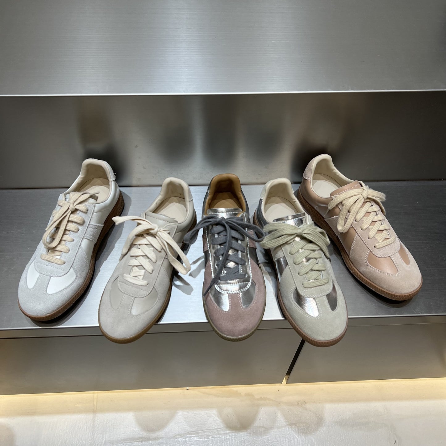 Women's Handmade Sier German Training Sports Flat Sneakers
