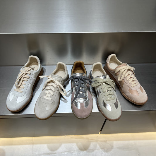Women's Handmade Sier German Training Sports Flat Sneakers