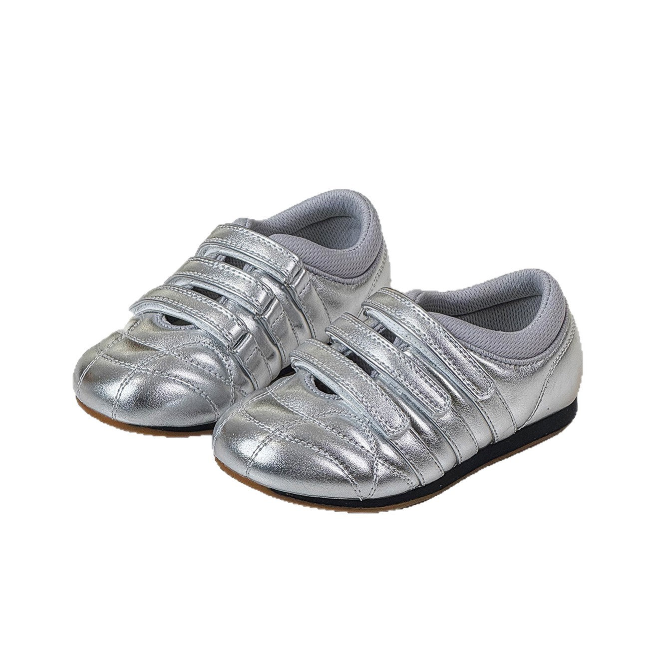 Children's Korean Style Fashionable Velcro Soft Bottom Leather Shoes